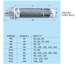 NO.501-R-TYPE-SQUARE-CONE-BOLT